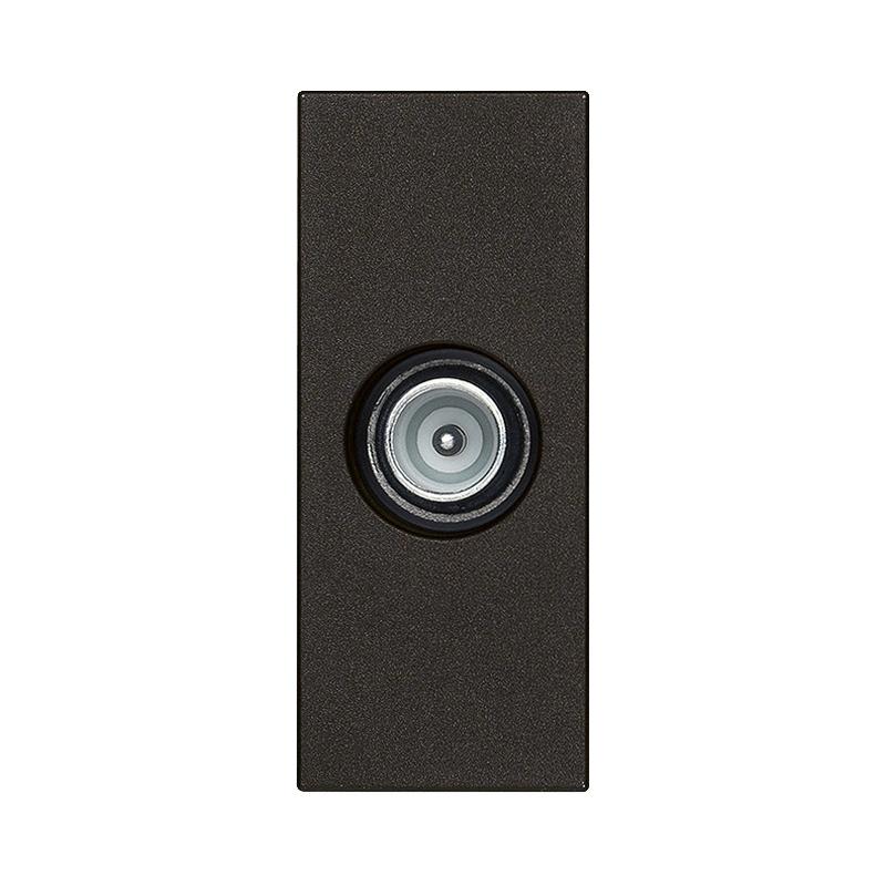TV розетка коаксиална преходна мъжка 10dB 1M Black - VIMAR LINEA 30300.10G | JAR Computers TV розетка коаксиална преходна мъжка 10dB 1M Black - VIMAR LINEA 30300.10G