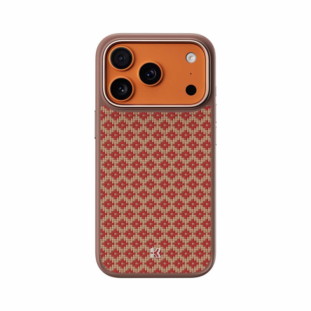 Удароустойчив кевларен кейс с MagSafe за iPhone 17 Pro - Benks Magnetic Armor Pro ArmorGrid Kevlar Case Metal Frame Case 600D (оранжев) | JAR Computers Удароустойчив кевларен кейс с MagSafe за iPhone 17 Pro - Benks Magnetic Armor Pro ArmorGrid Kevlar Case Metal Frame Case 600D (оранжев)
