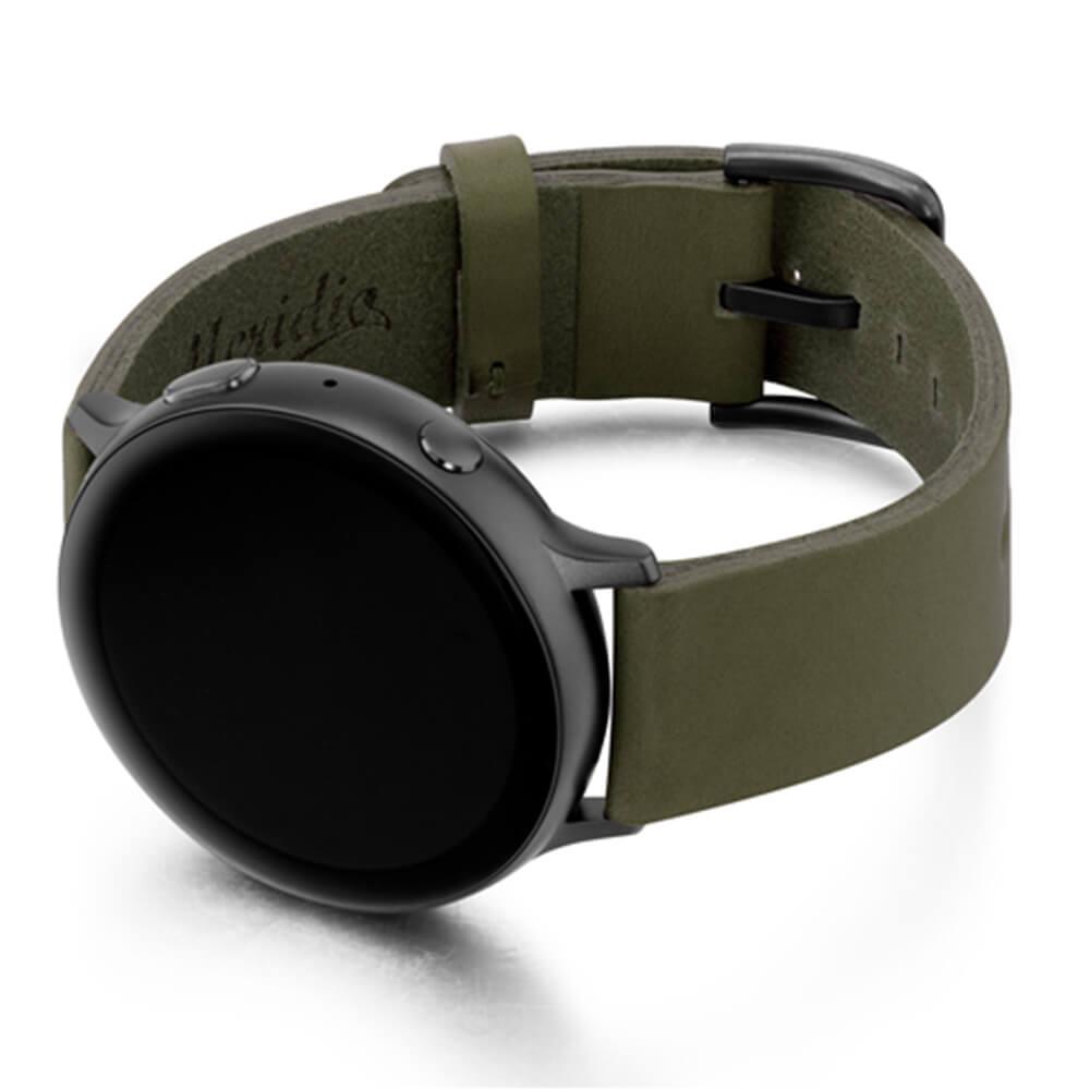 Уникална ръчно изработена кожена (естествена кожа) каишка за Samsung Galaxy Watch Active - Meridio Deep Leaf Full Grain Leather Band (тъмнозелен) | JAR Computers Уникална ръчно изработена кожена (естествена кожа) каишка за Samsung Galaxy Watch Active - Meridio Deep Leaf Full Grain Leather Band (тъмнозелен)