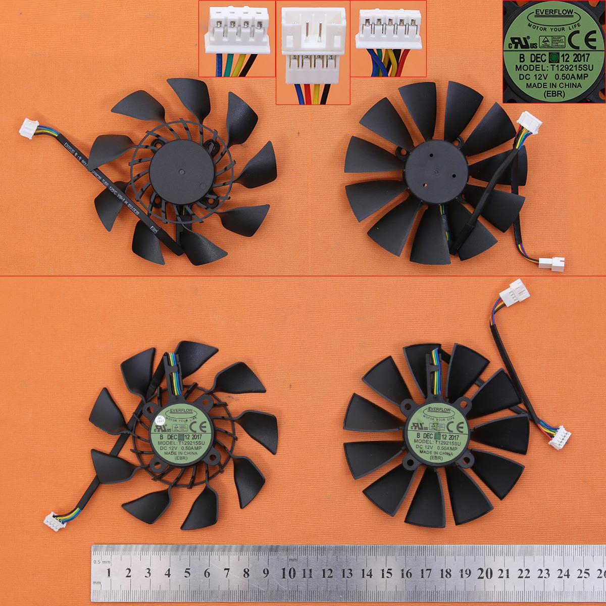 Вентилатори за лаптоп (CPU Fan) Asus GTX780 GTX780TI R9 280X/290X (Left + Right) | JAR Computers Вентилатори за лаптоп (CPU Fan) Asus GTX780 GTX780TI R9 280X/290X (Left + Right)