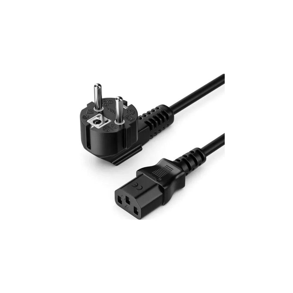 VENTION 3-Prong Power Cable C13 Connector 1.8M Black EU-Plug (ZCGBAC) (VENZCGBAC) | JAR Computers VENTION 3-Prong Power Cable C13 Connector 1.8M Black EU-Plug (ZCGBAC) (VENZCGBAC)