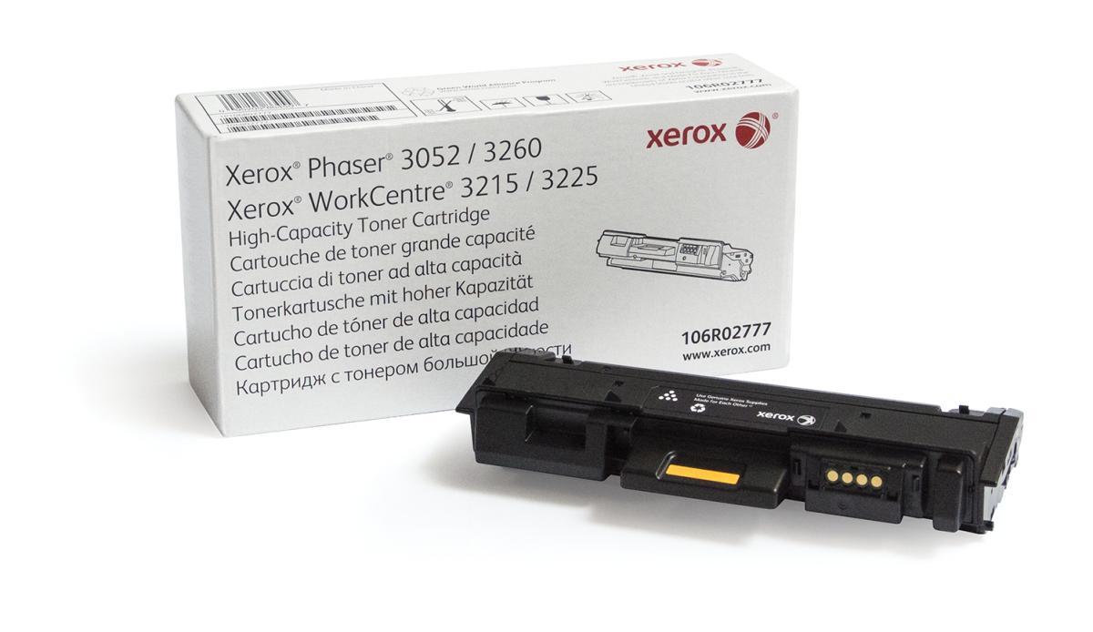 Xerox Genuine Phaser® 3052/3260, WorkCentre® 3215/3225 Black High capacity Toner Cartridge (3000 Pages) - 106R02777 | JAR Computers Xerox Genuine Phaser® 3052/3260, WorkCentre® 3215/3225 Black High capacity Toner Cartridge (3000 Pages) - 106R02777