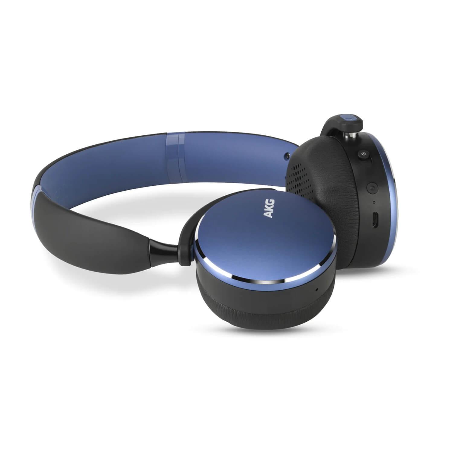 Безжични слушалки за смартфони и мобилни устройства - Samsung AKG Y500 Wireless Bluetooth Over-Ear (син) | JAR Computers Безжични слушалки за смартфони и мобилни устройства - Samsung AKG Y500 Wireless Bluetooth Over-Ear (син)