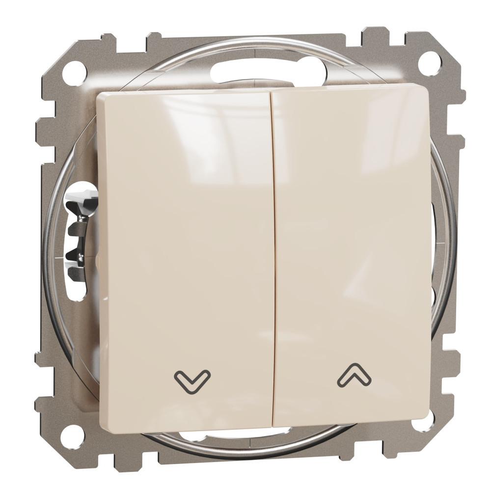 Бутон за щори 10A Крем - SCHNEIDER ELECTRIC Sedna Design SDD112114 | JAR Computers Бутон за щори 10A Крем - SCHNEIDER ELECTRIC Sedna Design SDD112114