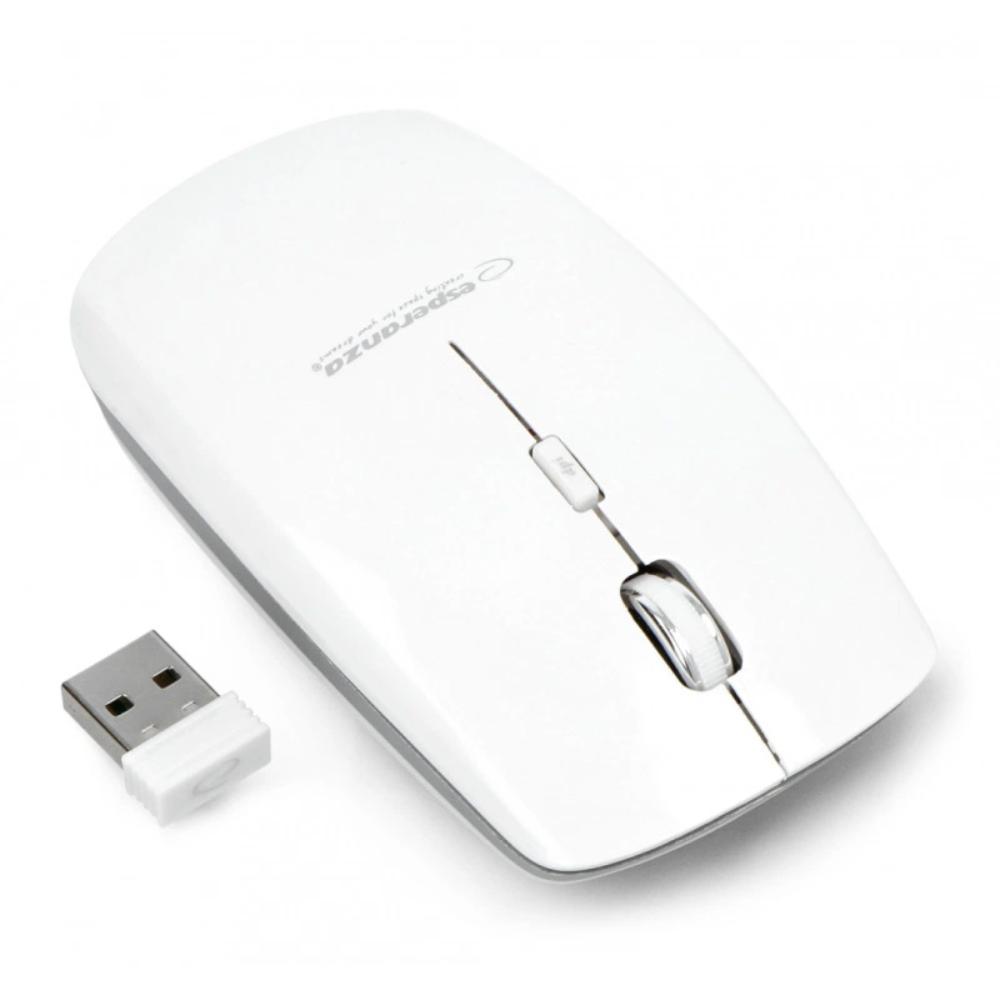 Esperanza Wireless Mini Ποντίκι Λευκό 2.4ghz (EM120W) (ESPEM120W)