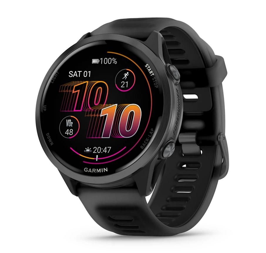 Forerunner® 570 - 47мм - Forerunner® 570 - 47мм - Slate Grey Aluminium с Translucent Black/Black каишка