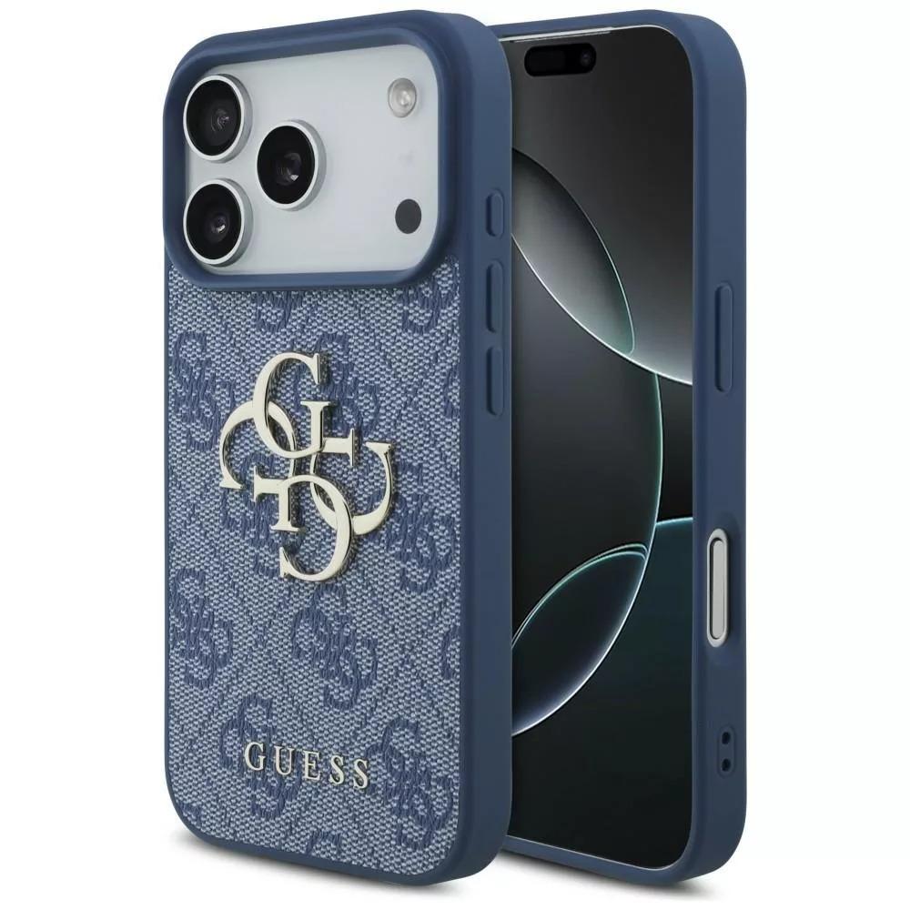 GUESS Калъф Apple iPhone 18 Pro/ 17 Pro, PU 4G Metal Logo /син/ - GUHCP18L4GMGBL | JAR Computers GUESS Калъф Apple iPhone 18 Pro/ 17 Pro, PU 4G Metal Logo /син/ - GUHCP18L4GMGBL