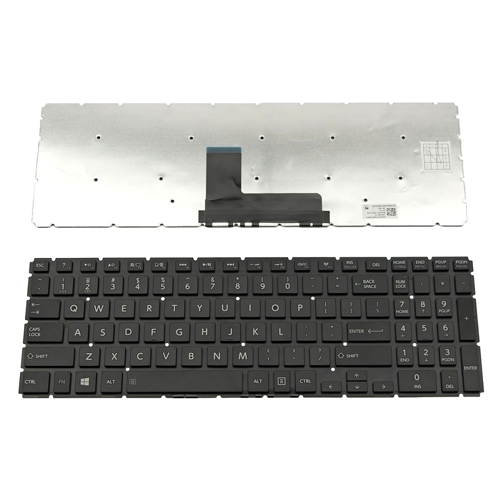 Клавиатура за лаптоп Toshiba Satellite L50-B C55-C L50-C L70-C S50-B P50-C P50D-C P50T-C P55W-C S50D-B S50T-B Radius P50W-C P55W-C - Черна Без Рамка с Малък Ентър (No Frame Black US With BG) с Кирилица | JAR Computers Клавиатура за лаптоп Toshiba Satellite L50-B C55-C L50-C L70-C S50-B P50-C P50D-C P50T-C P55W-C S50D-B S50T-B Radius P50W-C P55W-C - Черна Без Рамка с Малък Ентър (No Frame Black US With BG) с Кирилица