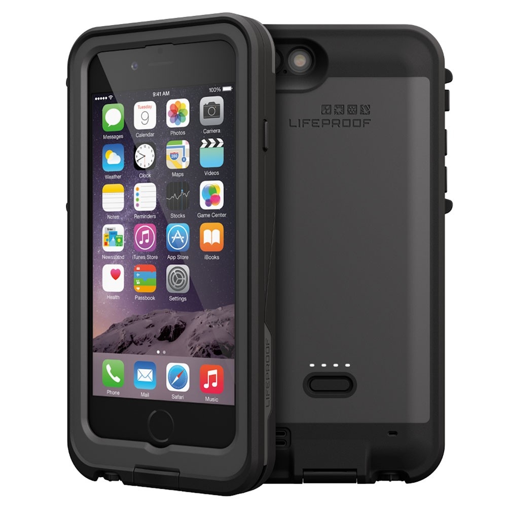 Ударо и водоустойчив кейс с вградена батерия 2600mAh за iPhone 6S, iPhone 6 - LifeProof Fre Power Case Touch ID (черен) | JAR Computers Ударо и водоустойчив кейс с вградена батерия 2600mAh за iPhone 6S, iPhone 6 - LifeProof Fre Power Case Touch ID (черен)