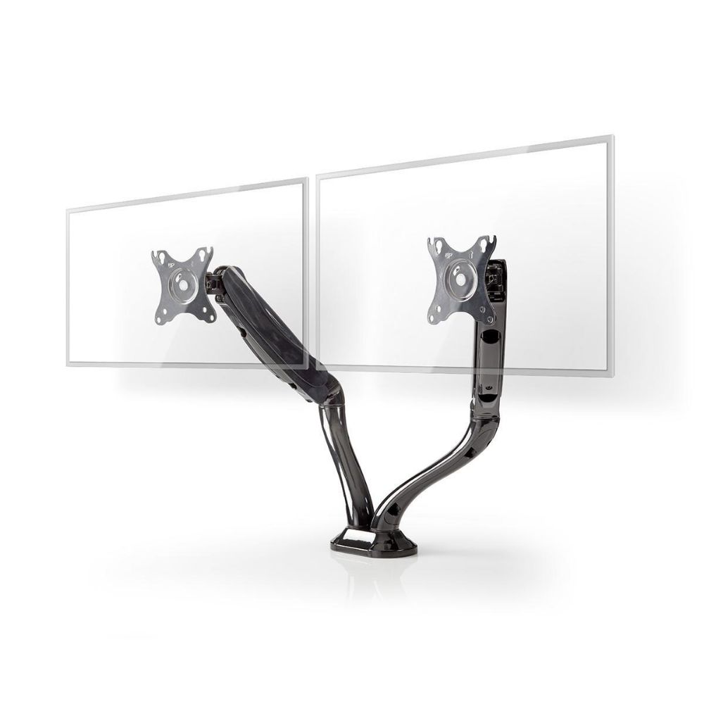 Nedis Desktop Stand for 2 Monitors up to 32" with Arm (MMNTDO100BK) (NEDMMNTDO100BK)
