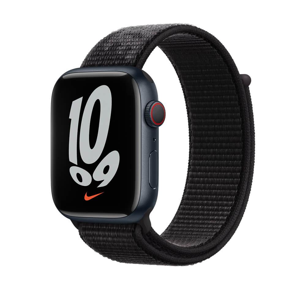 Оригинална текстилна каишка за Apple Watch 42мм, 44мм, 45мм, Ultra, Ultra 2 49мм - Apple Watch Nike Band Sport Loop (черен) | JAR Computers Оригинална текстилна каишка за Apple Watch 42мм, 44мм, 45мм, Ultra, Ultra 2 49мм - Apple Watch Nike Band Sport Loop (черен)