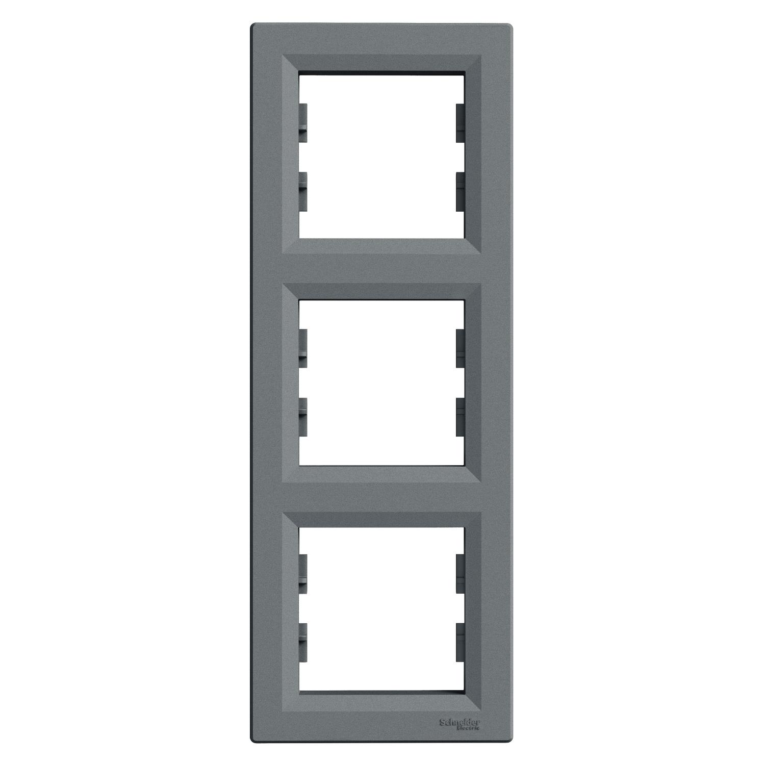 Рамка 3х Стомана вертикална - SCHNEIDER ELECTRIC Asfora EPH5810362 | JAR Computers Рамка 3х Стомана вертикална - SCHNEIDER ELECTRIC Asfora EPH5810362