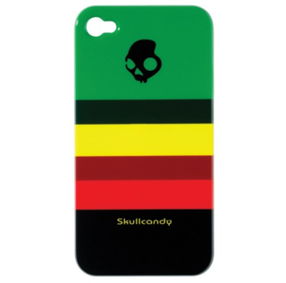 Уникален поликарбонатов кейс за iPhone 4 - SkullCandy Rasta Stripe | JAR Computers Уникален поликарбонатов кейс за iPhone 4 - SkullCandy Rasta Stripe