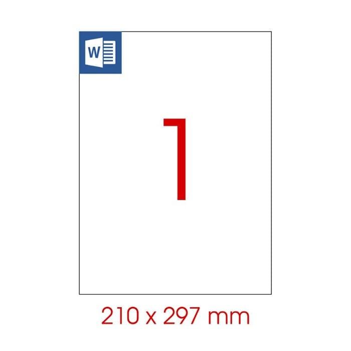 Tanex Самозалепващи се етикети, A4, 210 х 297 mm, полиестерни, бели, 25 листа | JAR Computers Tanex Самозалепващи се етикети, A4, 210 х 297 mm, полиестерни, бели, 25 листа