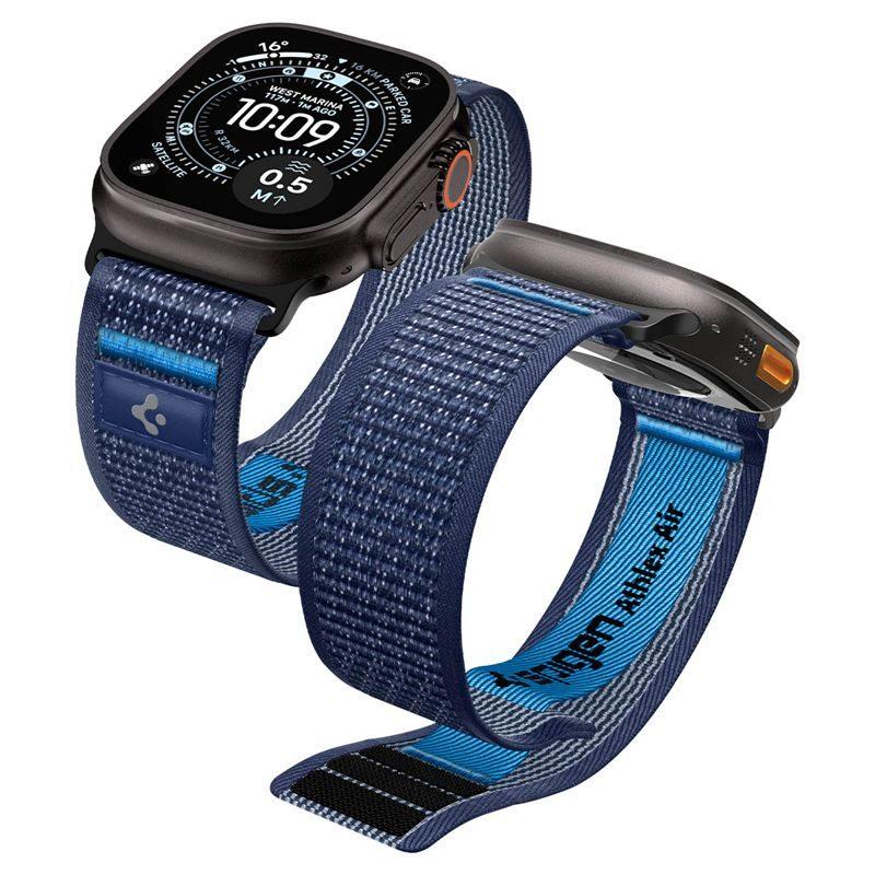 Текстилна каишка за Apple Watch 44мм, 45мм, 46мм, Ultra, Ultra 2, Ultra 3 49мм - Spigen Athlex Air 2 Watchband (син) | JAR Computers Текстилна каишка за Apple Watch 44мм, 45мм, 46мм, Ultra, Ultra 2, Ultra 3 49мм - Spigen Athlex Air 2 Watchband (син)