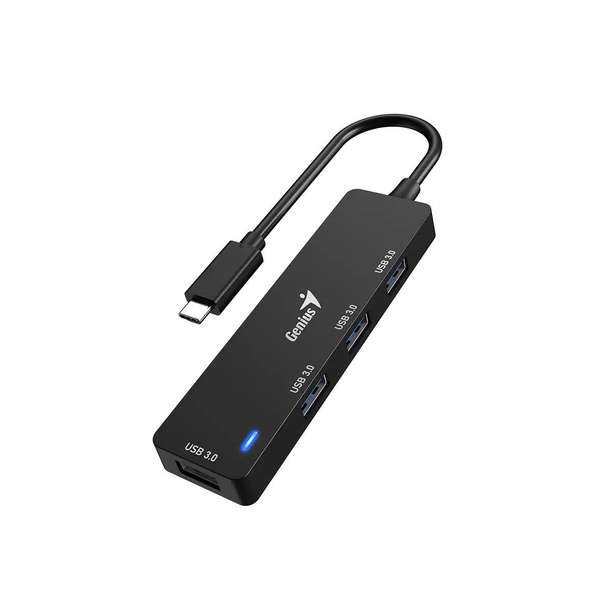 USB Хъб Genius UH-400, 4 в 1, USB Type-A 3.0 | JAR Computers USB Хъб Genius UH-400, 4 в 1, USB Type-A 3.0
