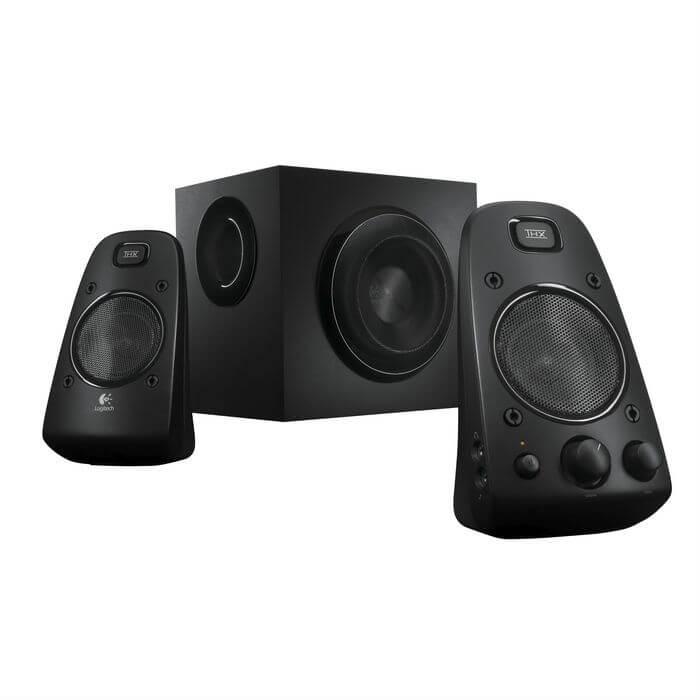 Аудио система за компютър, мобилни устройства и други - Logitech 2.1 Speaker System Z623 (черен) | JAR Computers Аудио система за компютър, мобилни устройства и други - Logitech 2.1 Speaker System Z623 (черен)