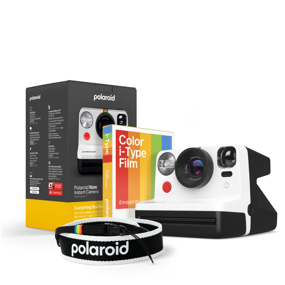 Фотоапарат Polaroid Now Gen 2 EB BandW White frame &amp; Strap