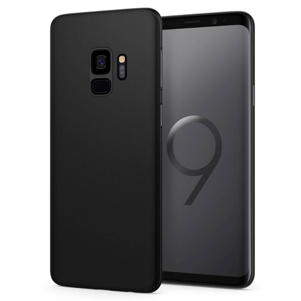 Качествен ултратънък (0.36мм) кейс за Samsung Galaxy S9 - Spigen AirSkin Case (черен) | JAR Computers Качествен ултратънък (0.36мм) кейс за Samsung Galaxy S9 - Spigen AirSkin Case (черен)