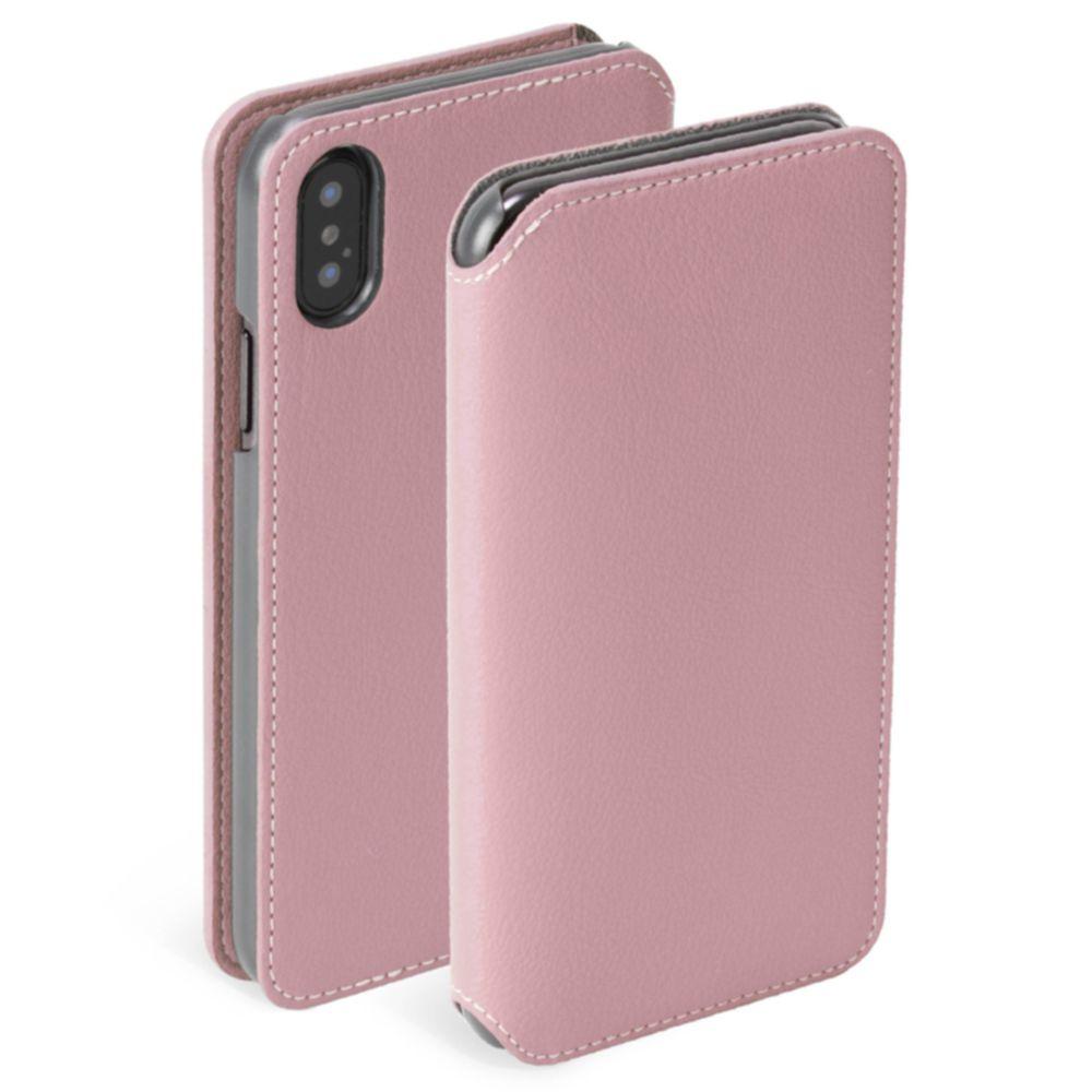 Кожен калъф, тип портфейл за iPhone XS, iPhone X - Krusell Pixbo 4 Card Slim Wallet Case (розов) | JAR Computers Кожен калъф, тип портфейл за iPhone XS, iPhone X - Krusell Pixbo 4 Card Slim Wallet Case (розов)