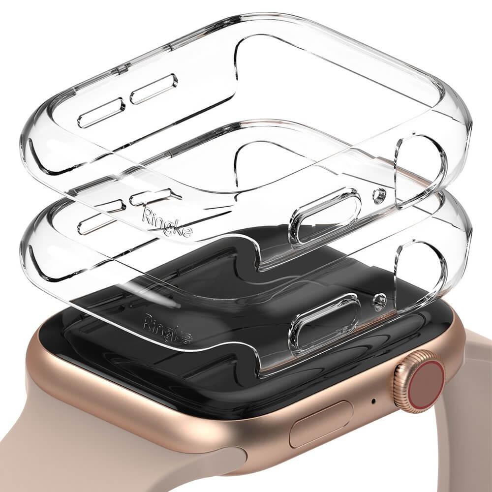 Комплект от два броя качествен твърд кейс за Apple Watch 44мм (прозрачен) - Ringke 2x Slim Watch Case (2 броя) | JAR Computers Комплект от два броя качествен твърд кейс за Apple Watch 44мм (прозрачен) - Ringke 2x Slim Watch Case (2 броя)