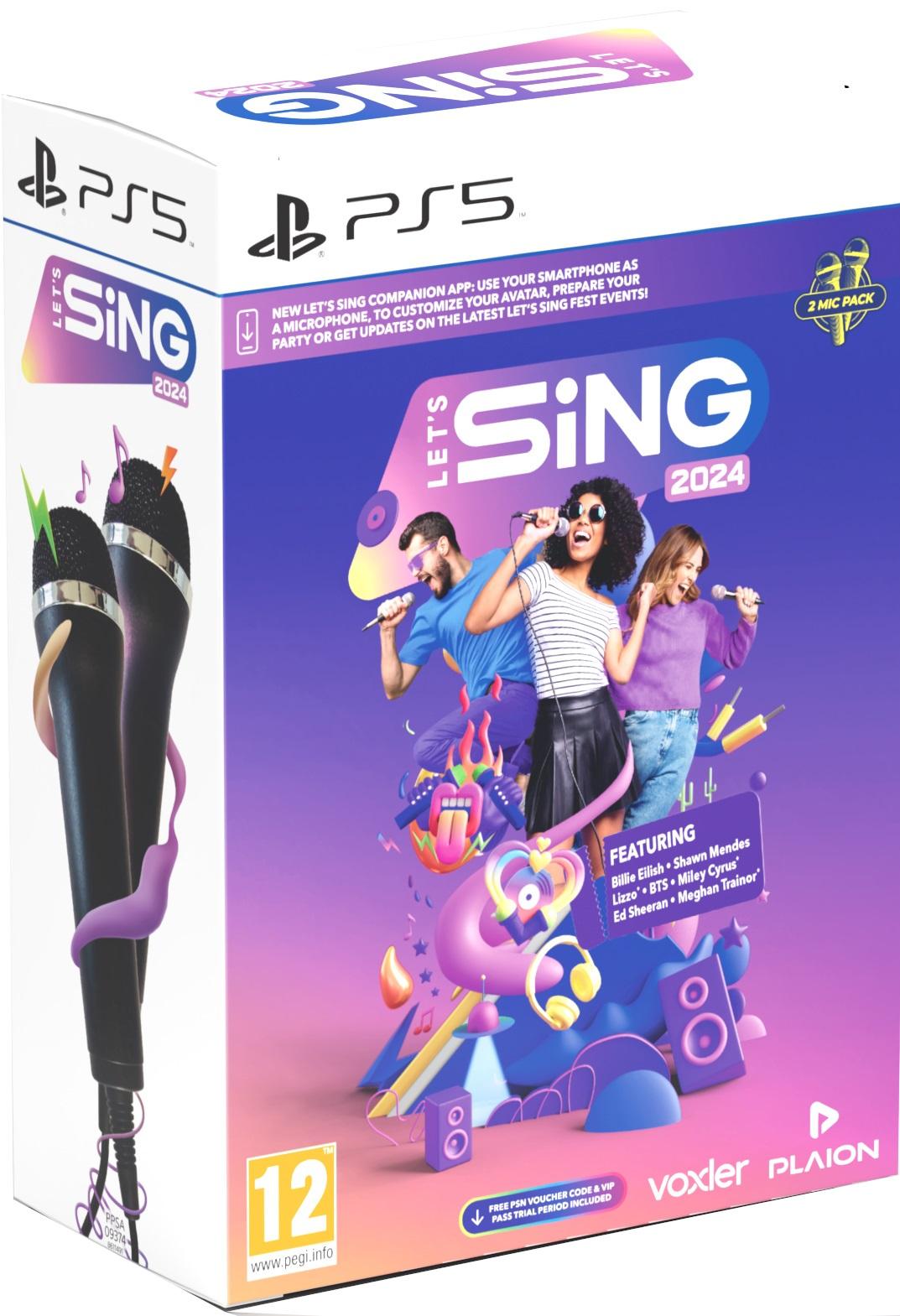 Let's Sing 2024 + 2 Microphones Bundle (PS5)