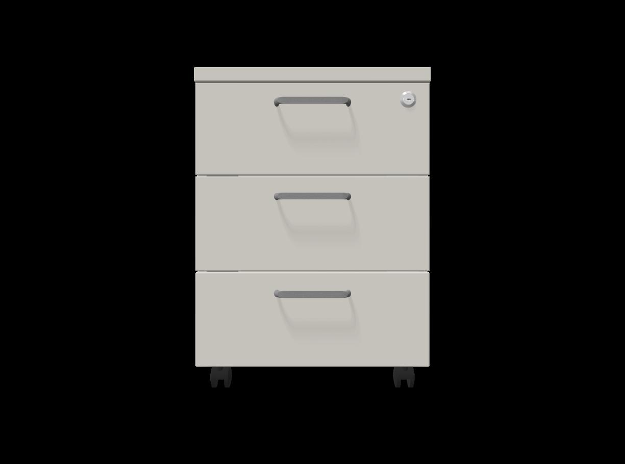 Мобилен контейнер с три чекмеджета Easy Space 3D, 430х480х600мм, ПДЧ 18 мм, светлосив | JAR Computers Мобилен контейнер с три чекмеджета Easy Space 3D, 430х480х600мм, ПДЧ 18 мм, светлосив