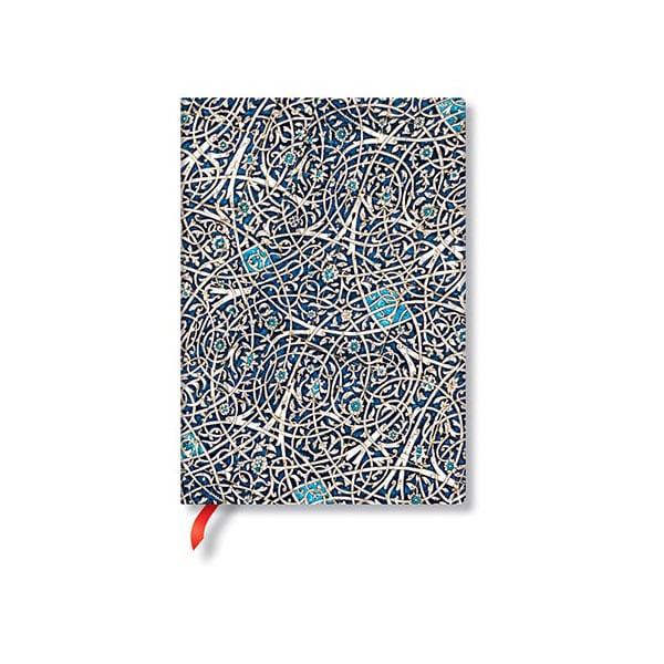 Paperblanks Тефтер Granada Turquise, Midi, широки редове, мека корица, 88 листа