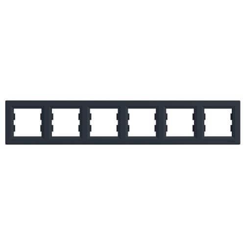 Рамка 6х Антрацит - SCHNEIDER ELECTRIC Asfora EPH5800671 | JAR Computers Рамка 6х Антрацит - SCHNEIDER ELECTRIC Asfora EPH5800671