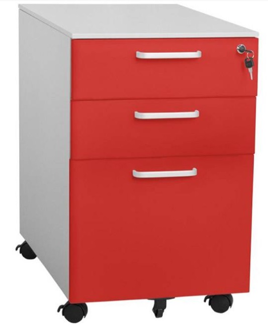 Шкаф Carmen - CR1273 L Sand, сив/червен | JAR Computers Шкаф Carmen - CR1273 L Sand, сив/червен