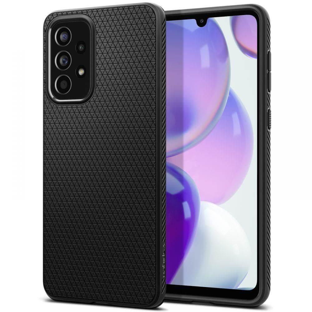 Силиконов (TPU) калъф с висока степен на защита за Samsung Galaxy A33 5G (черен-мат) - Spigen Liquid Air Case | JAR Computers Силиконов (TPU) калъф с висока степен на защита за Samsung Galaxy A33 5G (черен-мат) - Spigen Liquid Air Case