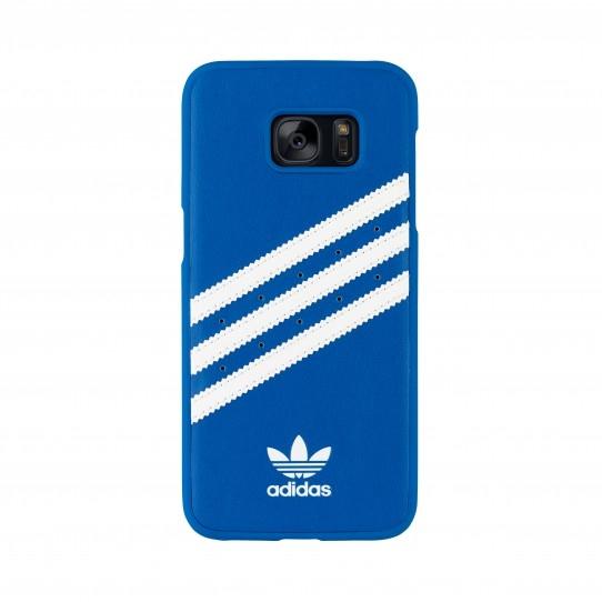Твърд кейс с кожено покритие за Samsung Galaxy S7 Edge - Adidas Originals Moulded Case (син) | JAR Computers Твърд кейс с кожено покритие за Samsung Galaxy S7 Edge - Adidas Originals Moulded Case (син)