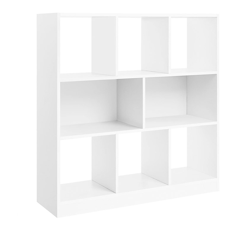 Wooden Bookcase with 8 Shelves 97.5 x 30 x 100 cm Color White Vasagle (LBC52WT) (VASLBC52WT) | JAR Computers Wooden Bookcase with 8 Shelves 97.5 x 30 x 100 cm Color White Vasagle (LBC52WT) (VASLBC52WT)