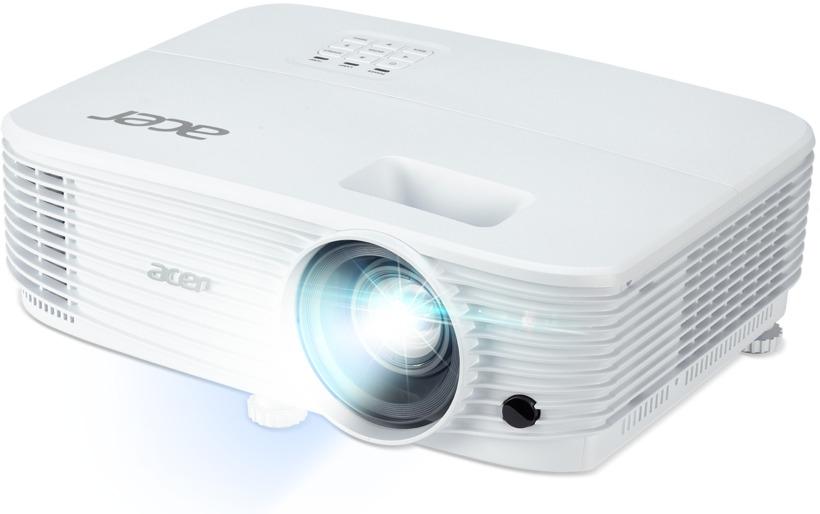 Acer Projector P1157i DLP, SVGA (800x600), 4800 ANSI LUMENS, 20000:1,HDMI, RCA, Wireless dongle included, Audio in/out, VGA out, USB type A (5V/1A), RS-232,Bluelight Shield, LumiSense, Built-in 3W Speaker, 2.4kg, White+Acer Wireless Slim Mouse M502 WWCB