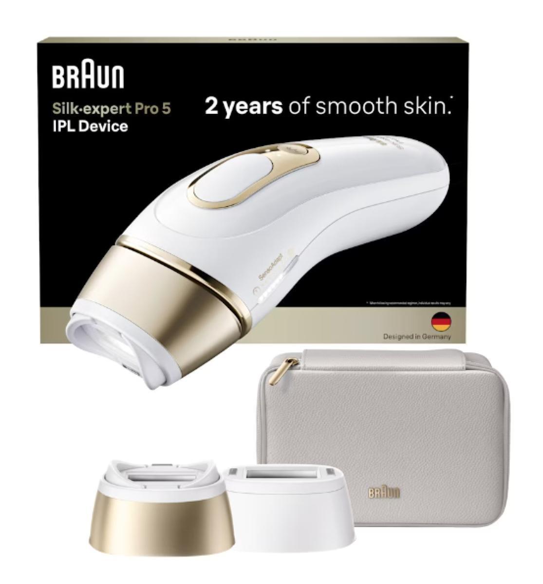 Braun Silk-expert Pro PL5210 IPL Intense pulsed light (IPL) Gold, White | JAR Computers Braun Silk-expert Pro PL5210 IPL Intense pulsed light (IPL) Gold, White