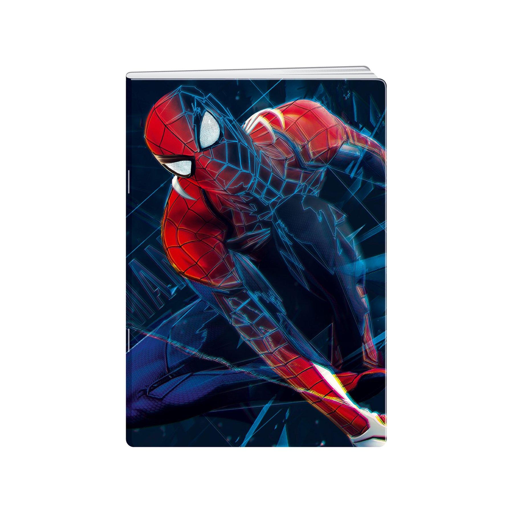 Disney Тетрадка Spiderman Motion, A5, тесни и широки редове, офсетова хартия, 20 листа