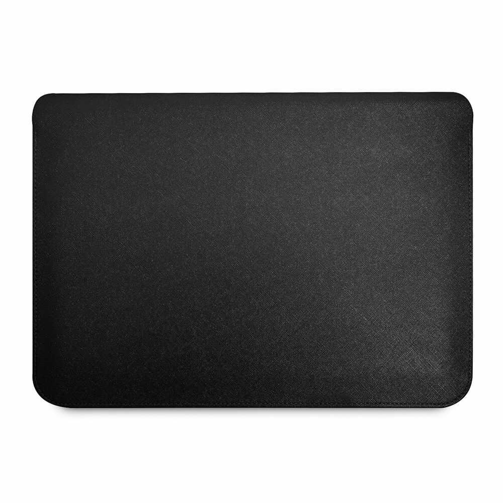Дизайнерски луксозен кожен калъф за MacBook Pro 16, MacBook Pro 15 и лаптопи до 16 инча - Guess Saffiano Triangle Metal Logo Notebook Sleeve (черен) | JAR Computers Дизайнерски луксозен кожен калъф за MacBook Pro 16, MacBook Pro 15 и лаптопи до 16 инча - Guess Saffiano Triangle Metal Logo Notebook Sleeve (черен)
