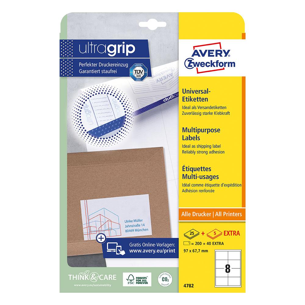 Етикети Avery 97/67.7 A4 8ет 30л