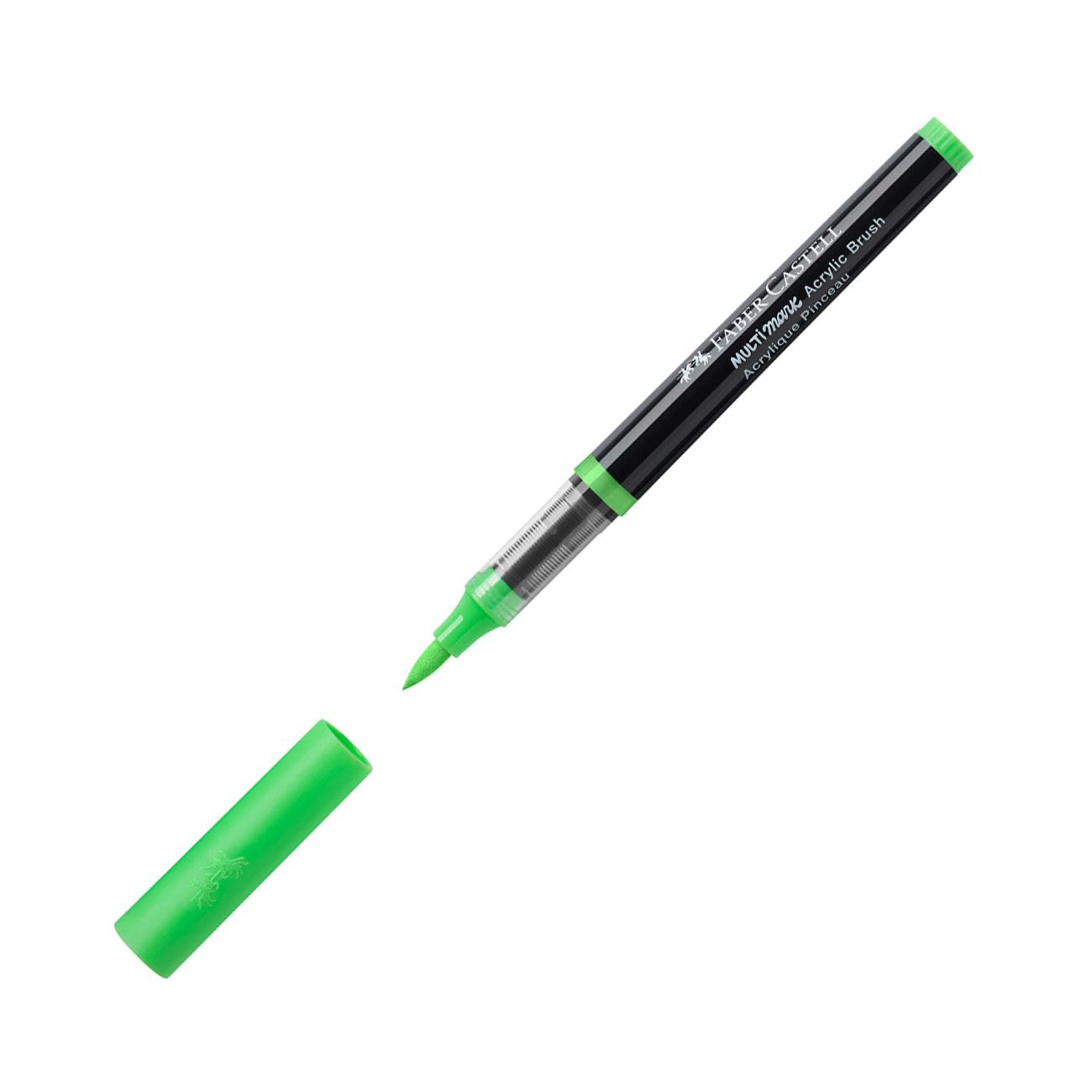 Faber-Castell Маркер-четка Multimark, акрилен, неоновозелен