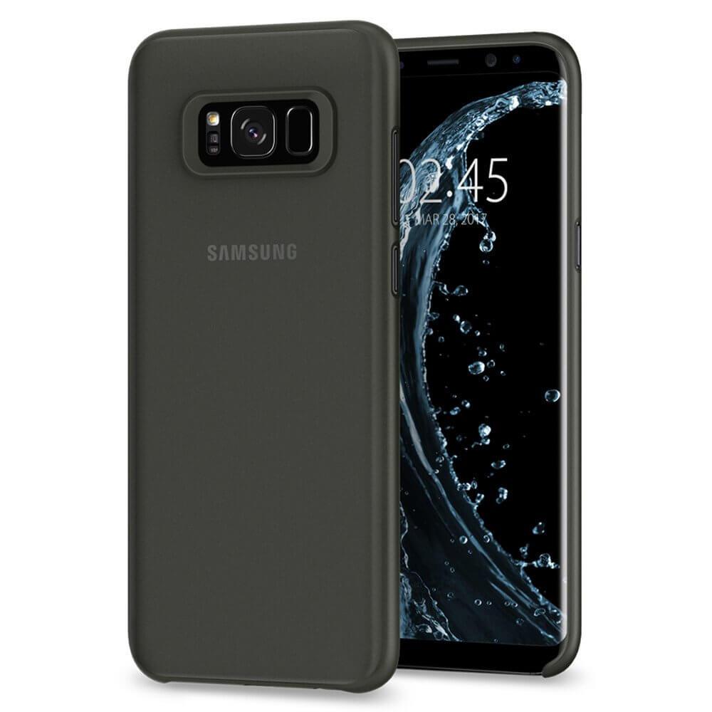 Качествен ултратънък (0.36мм) кейс за Samsung Galaxy S8 - Spigen AirSkin Case (черен-мат) | JAR Computers Качествен ултратънък (0.36мм) кейс за Samsung Galaxy S8 - Spigen AirSkin Case (черен-мат)