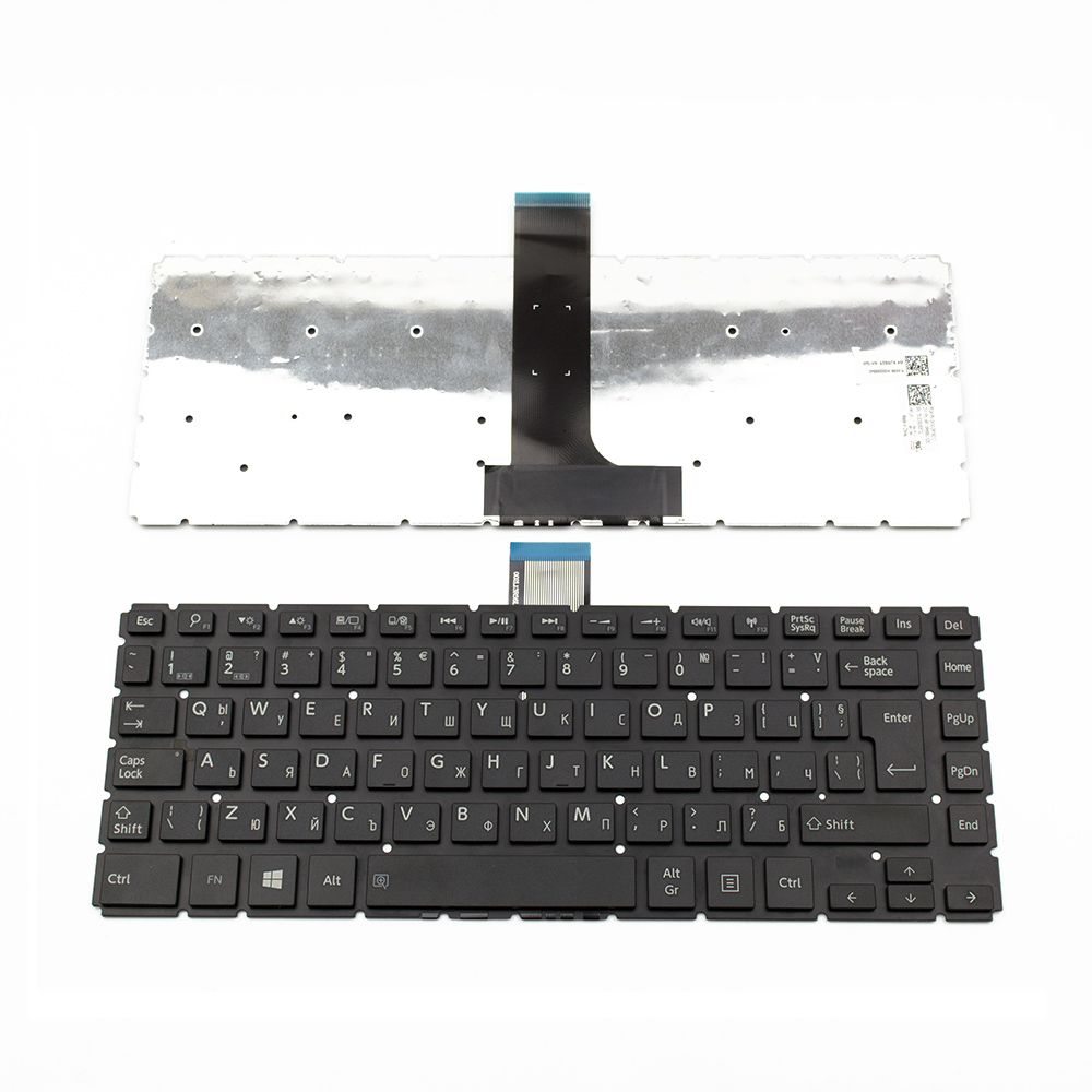 Клавиатура за лаптоп Toshiba Satellite E45T-B L40-B S40-B Черна Без Рамка с Голям Ентър (UK) с Кирилица | JAR Computers Клавиатура за лаптоп Toshiba Satellite E45T-B L40-B S40-B Черна Без Рамка с Голям Ентър (UK) с Кирилица