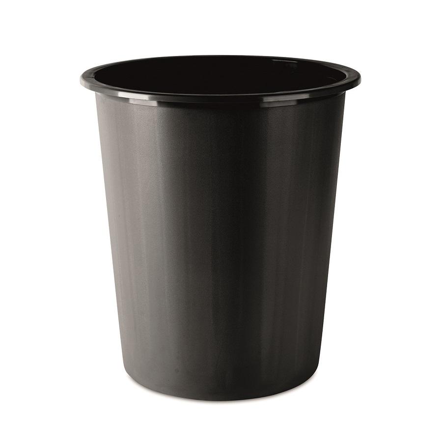 Кош DONAU, 14 л, PP, плътен, черен | JAR Computers Кош DONAU, 14 л, PP, плътен, черен