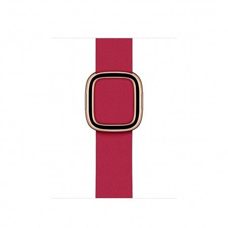 Оригинална кожена каишка за Apple Watch 38мм, 40мм, 41мм, 42мм (2024) - Apple Modern Buckle Band Large (тъмнорозов) | JAR Computers Оригинална кожена каишка за Apple Watch 38мм, 40мм, 41мм, 42мм (2024) - Apple Modern Buckle Band Large (тъмнорозов)