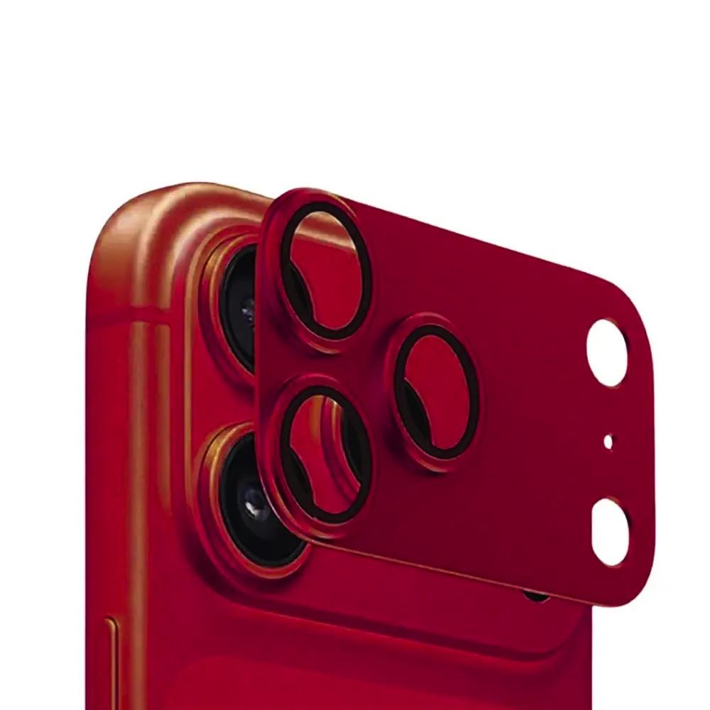 Предпазни стъклени лещи с цяла метална плочка за камерата на iPhone 18 Pro Max - Sunix Camera Lens Module Protector (Dark Cherry) | JAR Computers Предпазни стъклени лещи с цяла метална плочка за камерата на iPhone 18 Pro Max - Sunix Camera Lens Module Protector (Dark Cherry)