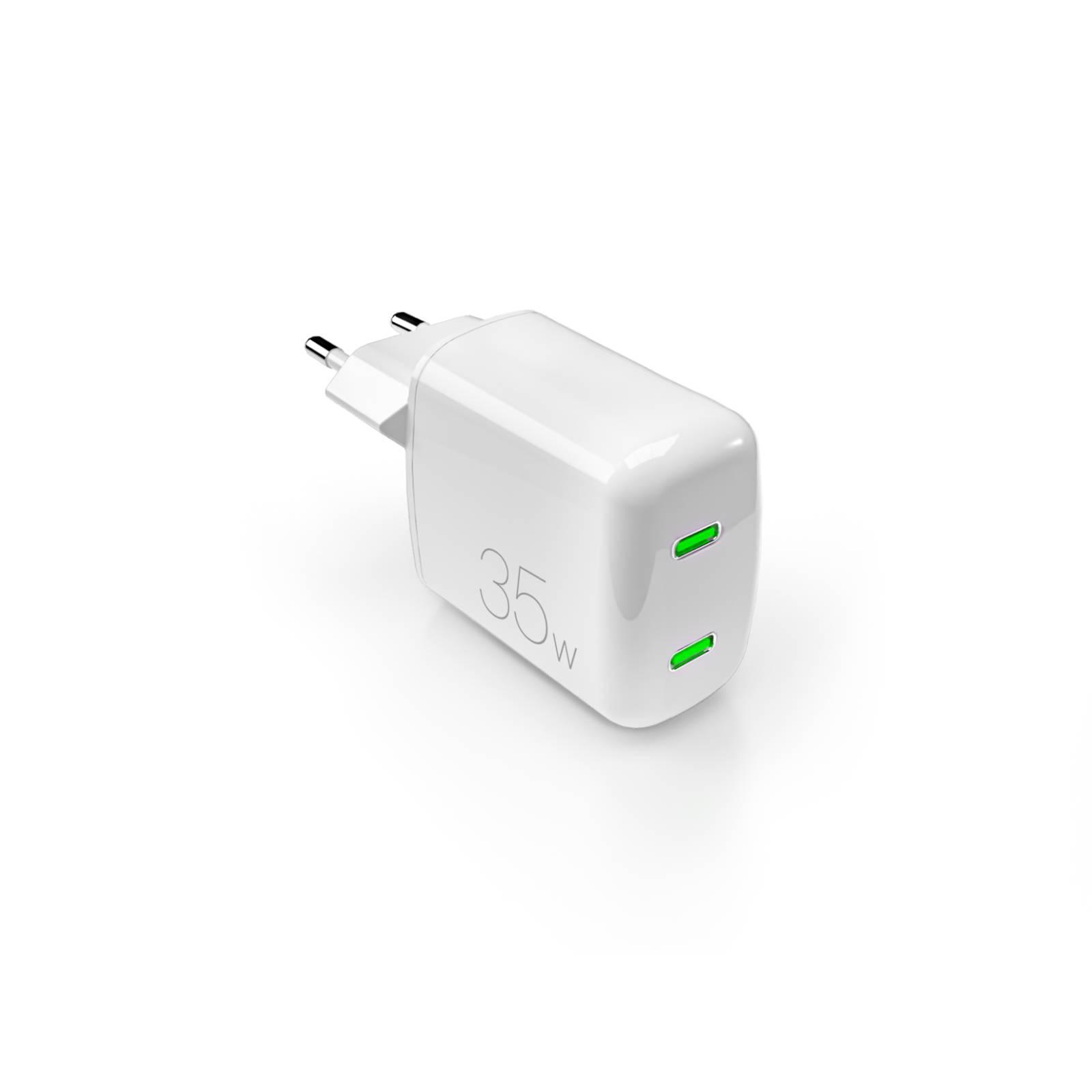 Puro 40892 Мрежово зарядно "Mini Pro" GaN 1x USB-C, PD35W,бял | JAR Computers Puro 40892 Мрежово зарядно "Mini Pro" GaN 1x USB-C, PD35W,бял