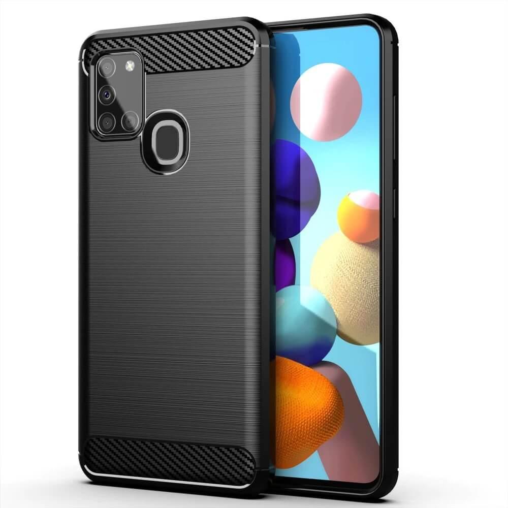 Силиконов (TPU) калъф за Samsung Galaxy A21s - Carbon TPU Case (черен) | JAR Computers Силиконов (TPU) калъф за Samsung Galaxy A21s - Carbon TPU Case (черен)