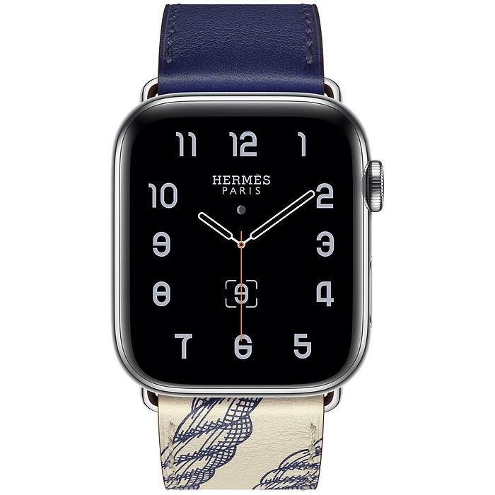 Умен часовник от Apple - Apple Watch Hermès Series 5, 44mm Encre/Béton Stainless Steel Case with Single Tour, GPS + Cellular | JAR Computers Умен часовник от Apple - Apple Watch Hermès Series 5, 44mm Encre/Béton Stainless Steel Case with Single Tour, GPS + Cellular