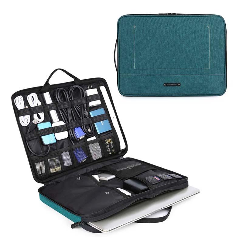 Водоустойчив калъф и органайзер за Macbook Pro 15 и лаптопи до 15 инча - Bagsmart Mar Vista Laptop Sleeve Organizer (син) | JAR Computers Водоустойчив калъф и органайзер за Macbook Pro 15 и лаптопи до 15 инча - Bagsmart Mar Vista Laptop Sleeve Organizer (син)