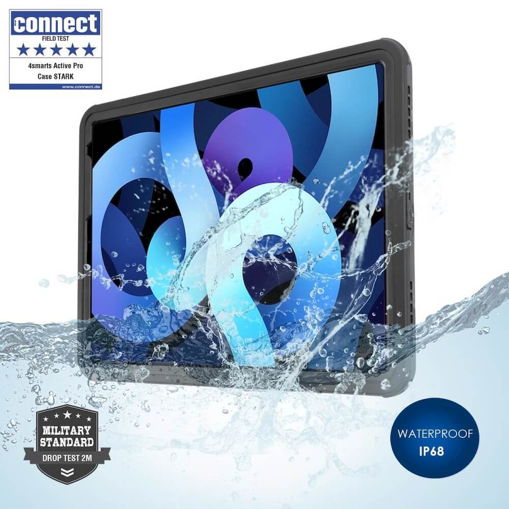 4smarts Rugged Case Active Pro STARK - ударо и водоустойчив калъф за iPad 10 (2022) (черен)