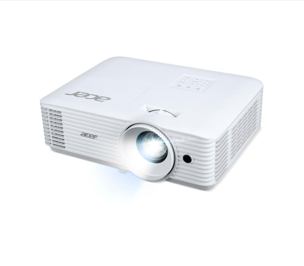 Acer Projector P1258i, DLP, XGA (1024x768), 4800 ANSI Lumens, 20000:1, 1.3x, 2x HDMI (1.4a), VGA, RCA, Wireless dongle included, Audio in/out (3.5mm), VGA out, DC Out (5V/1A, USB-A), Speaker 10W, Bluelight Shield, 2.8kg, Bag, 3Y, White